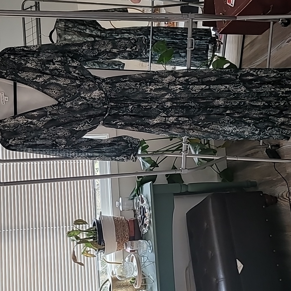 1x Snake print dress